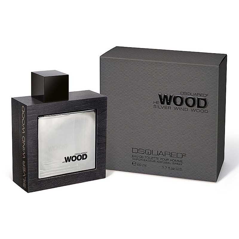 DSQUARED2 He Wood Silver Wind Wood Eau De Toilette for Men 100ml foto