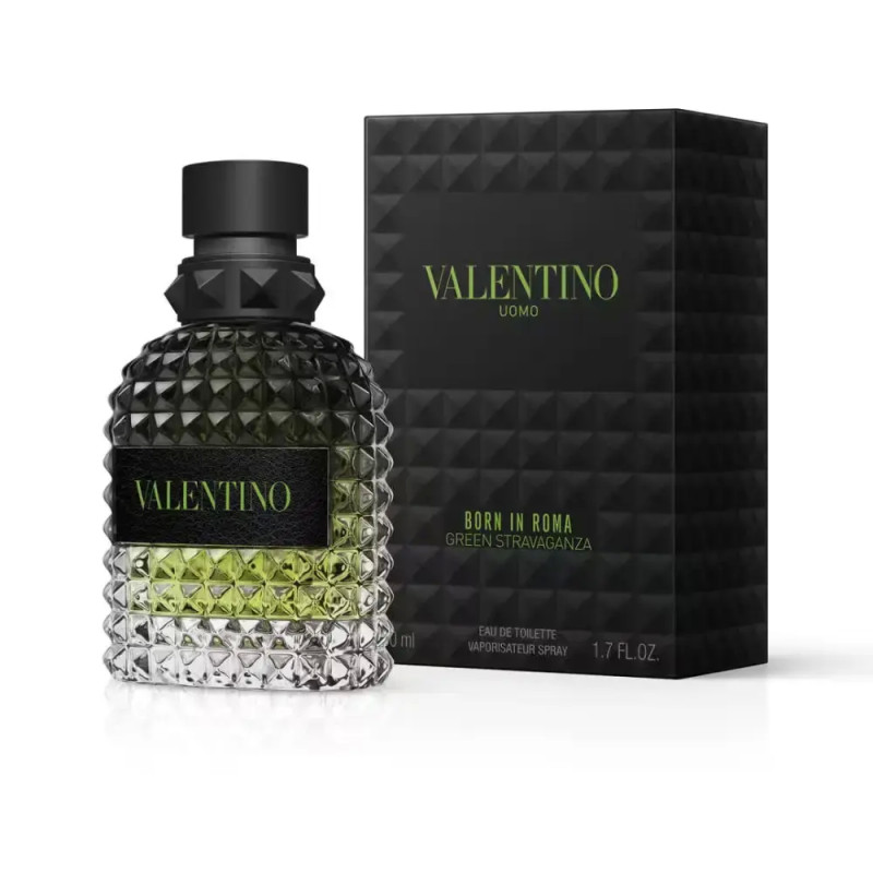 Valentino Uomo Born In Roma Green Stravaganza Eau de Toilette For Men 100ml photo